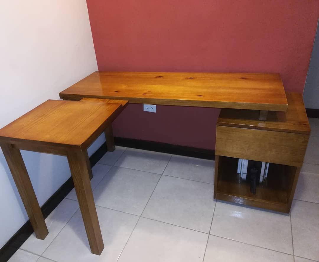 WoodenAccentJa- Custom Office Desk