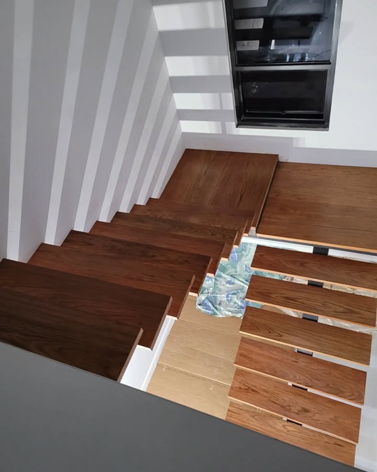 WoodenAccentJa-Custom office staircase